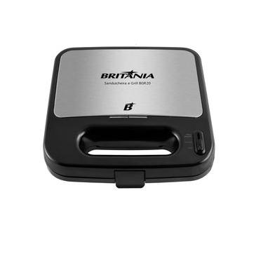 Imagem de Sanduicheira e Grill Britânia Antiaderente Preta BGR20 – 220 Volts 220