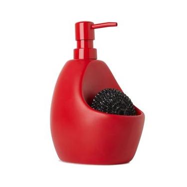 Imagem de Porta Detergente com Esponja Joey Vermelho Umbra