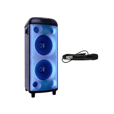 Imagem de Caixa Som Torre Polyvox Bluetooth 2000w + Microfone Com Fio