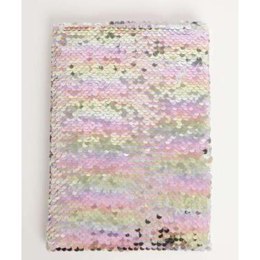 Imagem de Caderneta Anotações Paetê Marisa-33284, UN, Rosa e Prateado