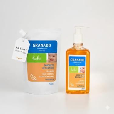 Imagem de Kit Sabonete Líquido Granado Bebê 250ml + Refil 250ml - Hipoalergênico (Camomila)