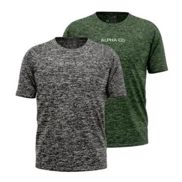 Imagem de Kit 2 Camisetas Dry Alpha Co Masculina-Masculino