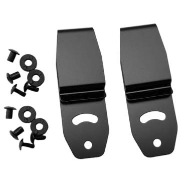 Imagem de 2 peças de clipes de cintura para coldre de metal seguro ajustável para cinto de bolso para bainhas de faca, coldre, montagem de equipamentos táticos e equipamentos ao ar livre