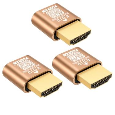 Imagem de FUERAN Novo plugue fictício HDMI 4K HDR, 4K@60Hz、1440P@120/144Hz、1080P@120/144/240Hz,edid Emulator Virtual Display Adapter,hdmi Headless Adapter (4K60Hz-3P-(padrão1440))