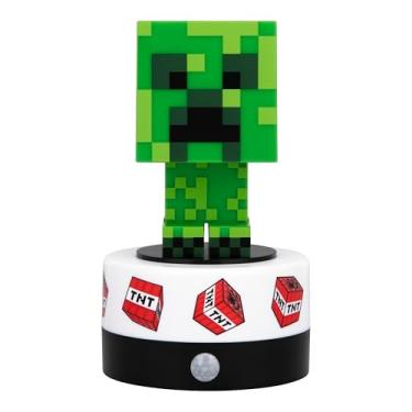 Imagem de Paladone Minecraft Creeper Sensor de movimento protetor de quarto e luz noturna, lâmpada LED oficialmente licenciada e alarme de segurança para quartos de crianças, adolescentes, casa, presente para