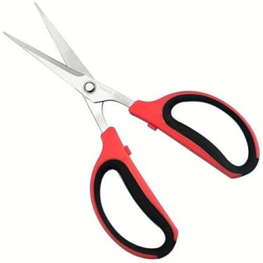 Imagem de 1 tesoura de bonsai premium – tesoura de corte profissional com lâminas afiadas de aço inoxidável (vermelho)