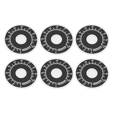 Imagem de Cryfokt Folha de Placa de Mostrador Resistente de Liga de Alumínio de 200 Unidades para Potenciômetro, Fácil de Operar, Diâmetro Interno de 10 Mm, para RV24YN 20S, RV24YN 30S, WH118 2W 20S, 200 X