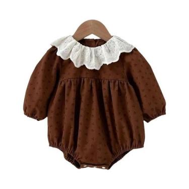 Imagem de Macacão Floral De Manga Longa Para Bebê Menina 0-2 Anos, Roupa De Prim