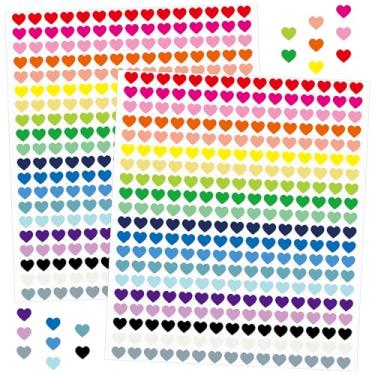 Imagem de Anwyll 6000 pçs adesivos de coração - 1/2 polegada minúsculo pequeno adesivo em forma de coração para crianças, feliz dia dos namorados, adesivos autoadesivos de amor para cartão envelope artesanato