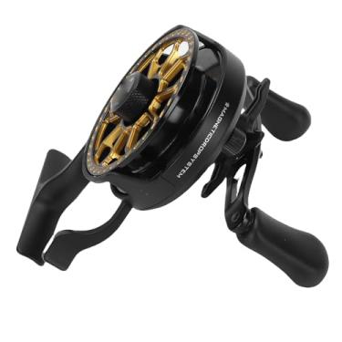 Imagem de Generic Carretel de Pesca No Gelo, Avançado de Lubrificação Anticongelante, de Gota Magnética, Design Leve, Força de Baixa Resistência, Com Carretel de Alumínio Usinado CNC, para Pesca (Mão Direita)