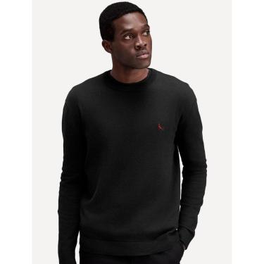 Imagem de Suéter Reserva Masculino Tricot Crewneck Red Bird Preto-Masculino