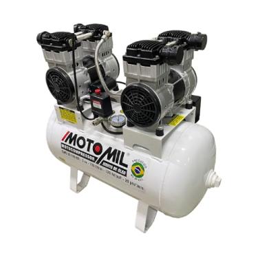 Imagem de COMPRESSOR DE AR ODONTOLÓGICO 20 PÉS 100L SILENCIOSO SEM ÓLEO 4CV CMO-20/100BR