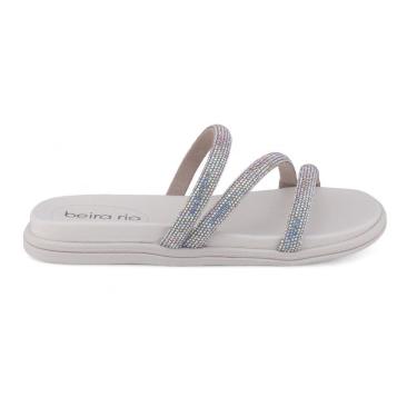 Imagem de Chinelo Beira Rio 8488.108 Flat papete tiras strass glitter