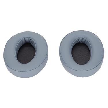 Imagem de Akozon Almofadas de Ouvido de Espuma de Memória de Substituição de Couro de Proteína Macia para Fones de Ouvido WH-H910N - Almofadas de Confortáveis ​​e Com Isolamento de Som (Azul)
