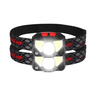 Imagem de Lanterna De Cabeça LED Recarregável De 1200 Lúmens À Prova d'Água Com 