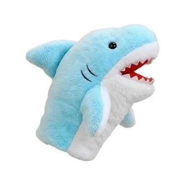 Imagem de Fantoches De Mão Para Crianças,Brinquedo Educativo Tubarão de Pelúcia com Articulada - Fantoche de Mão Macio para Crianças Família Escola Creche Teatro | para Casa Escola Teatro Creche Sala de Aulas