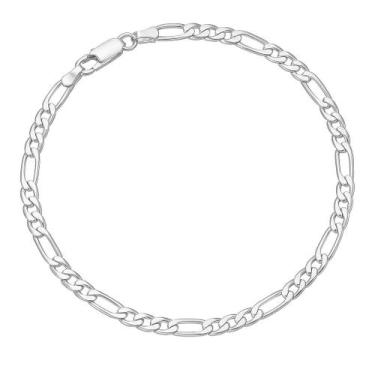 Imagem de Pulseira Masculina em Prata 925 Fio 80 20cm - Princesa das Pratas