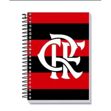 Imagem de Caderno Flamengo Universitário 10 Matéria 160 folhas - Kit, Preto