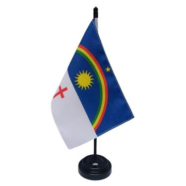Imagem de Bandeira de Mesa Pernambuco, Decorativa, Dupla Face, Multicolorido, 19x13cm, Base e Haste Preta, Escritório e Eventos, Oxford