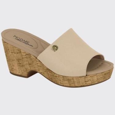 Imagem de Sandália Anabela Feminina Slide Conforto Plataforma Modare 7137.123.28368-Feminino