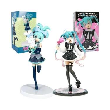 Imagem de Figura Kawaii Hatsune Miku Cinnamoroll 11-20CM Modelos Colecionáveis D