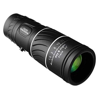 Imagem de Telescópio monocular, telescópio de alta potência, película verde, telescópio monocular óptico de alta potência, telescópio de mira de 16 x 52, zoom de longo alcance para observação de pássaros