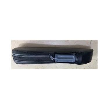 Imagem de Truckingmann Par de capa de apoio de braço para caminhão SUV carro substituição universal capa de descanso de braço de caminhão couro sintético preto (F01016-1)