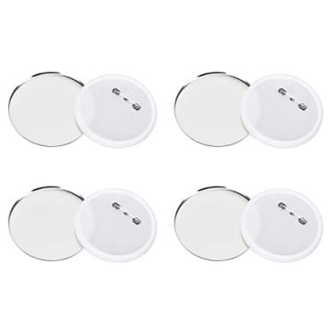 Imagem de Generic DIY Badge Back Cover Base de Plástico de Folha de Flandres Resistente à Ferrugem 100 Unidades para Atividades Presentes Natal Aniversário DIY Ferramenta de crachá para Mochilas Jaquetas