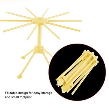 Imagem de GLOGLOW Outros Armazenamentos e Acessórios de Cozinha Ferramenta de Cozinha Dobrável para Espaguete e Macarrão, Branco, Material ABS PC PVC, Rack de Secagem de Macarrão de 11 X 6,6 Polegadas, Nan