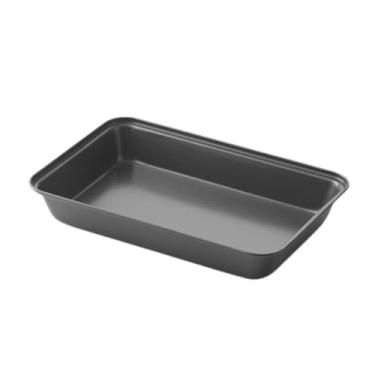 Imagem de Kit forma assadeira 32cm retangular antiaderente media forma bolo lasanha, Perfeito para Reuniões Familiares(1 Assadeira)