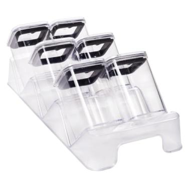 Imagem de Porta Condimentos Temperos Herméticos Preto Plasútil 29,2x12,6x10,0 cm para Temperos de Feijoada e Churrasco Brasileiro