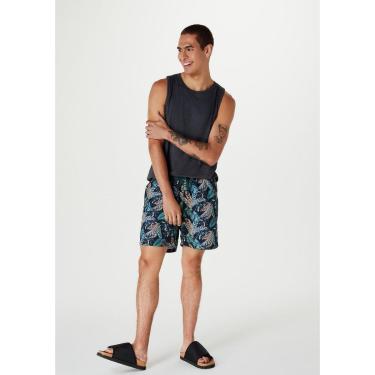 Imagem de Shorts Praia Masculino Estampado - Off white M-Masculino