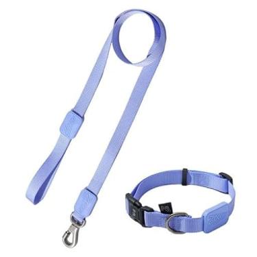 Imagem de Peitoral Ajustável em X e Guia para Cães Azul Marinho - P