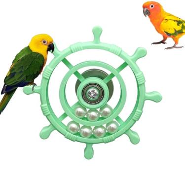 Imagem de Rodinha Giratória para Aves | Roda de Enriquecimento Ambiental,Brinquedo Giratório de 360 Graus para Aves - Alívio do Tédio em Gaiola e Entretenimento para Poleiro de Animais
