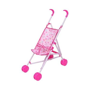 Imagem de Carrinho De Bebê Dobrável Para Crianças, Brinquedo De Faz De Conta Par