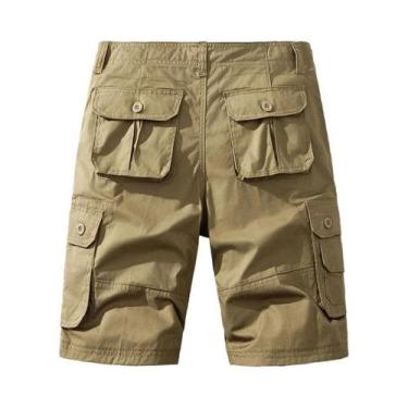 Imagem de Bermuda Masculina De Algodão Tamanho Grande, Solta E Reta, Para Esport