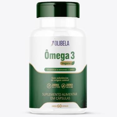 Imagem de Ômega 3 Vegano com DHA + 15 Vitaminas e Minerais | 60 Cápsulas | Suplemento Alimentar Sem Glúten e Sem Açúcar | Alta Absorção | 100% Vegano | Olibela (1)