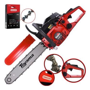 Imagem de Motosserra A Gasolina Toyama Tcs58f G2 20sn Sabre 50cm, Vermelho
