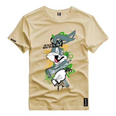 Imagem de Camiseta Estampada Masculina Pernalonga Black Style Personagem Desenho