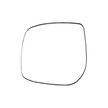 Imagem de Substituição espelhos laterais exteriores do carro lente reflexiva espelho retrovisor lentes de vidro compatível com toyota corolla/corolla ex 2007-2013(1pcs left heating)