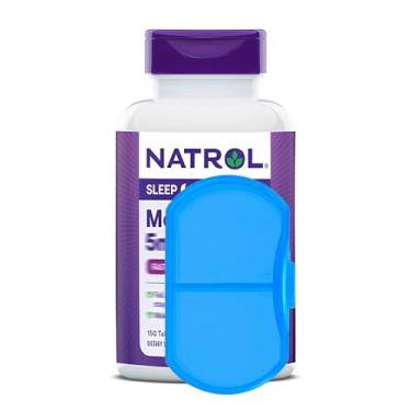 Imagem de Porta Cápsulas/Comprimidos + M.elatonina 150 Tabs Made Usa Importado