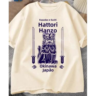 Imagem de Camiseta Red Sushi Kill Bill Com Gola Redonda, Mangas Curtas, Ajuste S