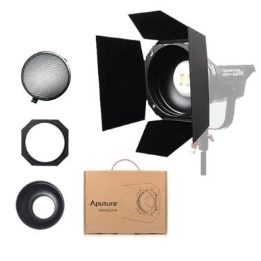 Imagem de Portas de celeiro Aputure com grade de favo de mel de 30º projetadas para luzes de fonte de ponto de montagem Aputure Bowens compatíveis com refletores Aputure e Fresnel 2X