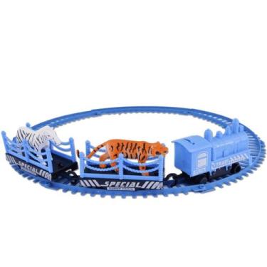 Imagem de Brinquedo Trenzinho Elétrico Animais Zoo 11PÇ - Art Brink