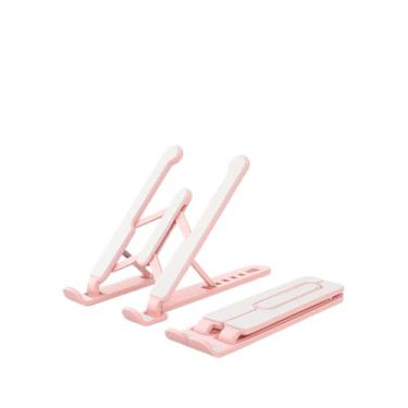 Imagem de Suporte Apoio Para Notebook Laptop Tablet Base Com Regulagem Dobravel(ROSA)