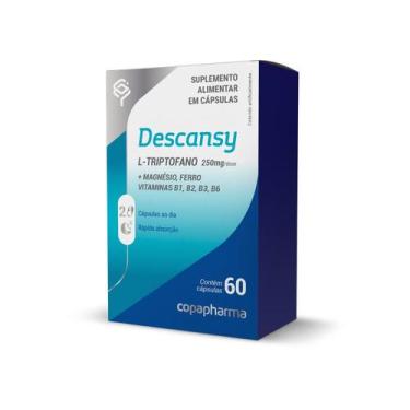 Imagem de Descansy Suplemento L-Triptofano + Magnésio Ferro 60 Cápsula - Copapha