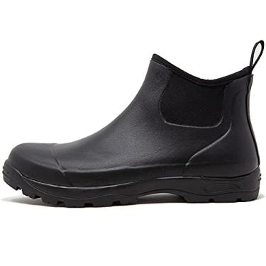 Imagem de Pemberton Botas de chuva masculinas impermeáveis (sem cadarço), Preto, 44