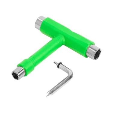 Imagem de Chave Allen Em Forma De T Preta Para Skateboards, Longboards E Patins,