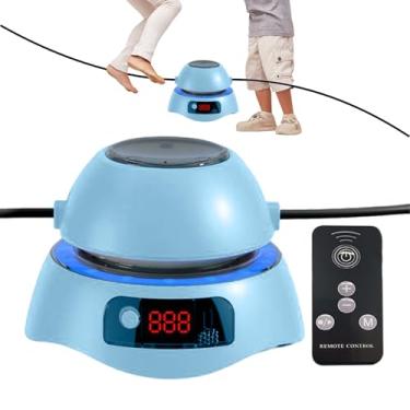 Imagem de Rrlihjgu Corda de pular elétrica – 1 a 10 níveis de velocidade, equipamento de salto leve, academia, máquina de pular elétrica inteligente com controle remoto | para crianças, adultos, homens