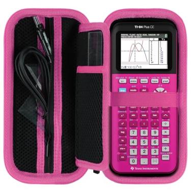 Imagem de RIYADAone Capa rígida de substituição para Texas Instruments TI-84 Plus CE/TI-84 Plus/TI-Nspire CX II CAS/TI-Nspire CX II/TI-83 Plus/TI-89 Titanium/TI-85 / TI-86 Color Graphing Calculator (capa preta